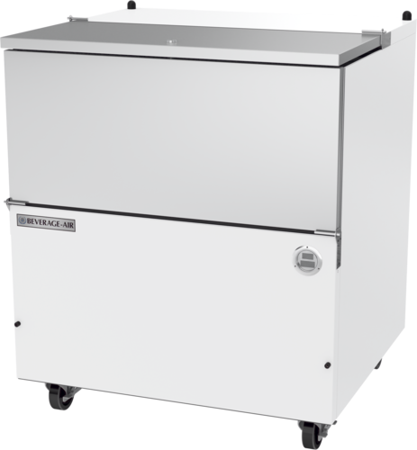 Beverage Air SM34HC-W-02 12.73 Cu. Ft. White Stainless Steel School Milk Cooler - 115 Volts