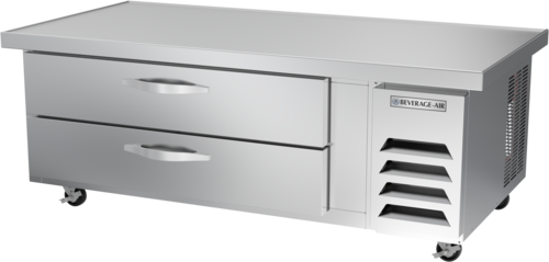 Beverage Air WTRCS60HC-64 11.55 Cu. Ft. Stainless Steel 1 Section Worktop Cook Stand Refrigerator - 115 Volts