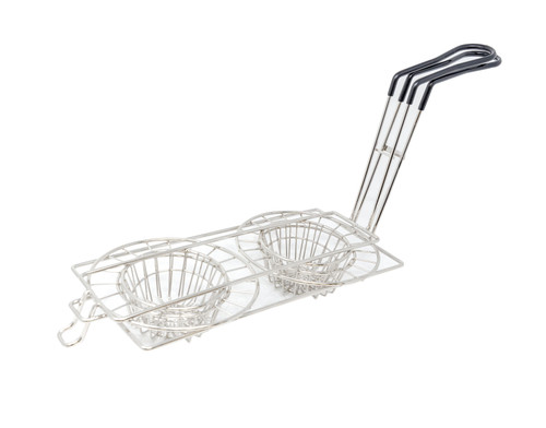 Omcan USA 47359 8" Tortilla Double Taco Cup Fry Basket