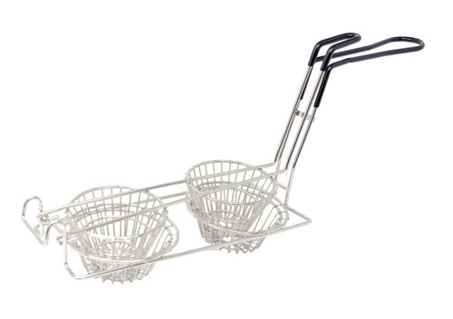 Omcan USA 47358 6" Tortilla Double Taco Cup Fry Basket
