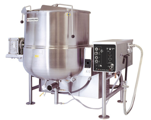 Cleveland HAMKGL80TCC-LP 80 Gal. Stainless Steel Liquid Propane HA Series Mixer Kettle - 208/240 Volts