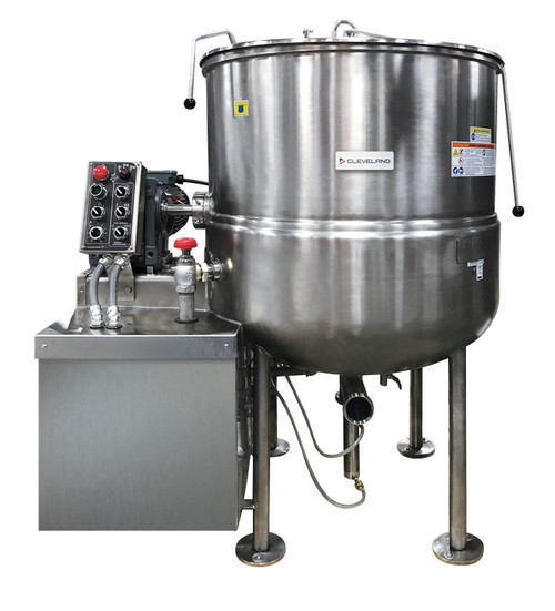 Cleveland HAMKDL60CC 60 Gal. Stainless Steel HA Series Direct Steam Mixer Kettles - 208 Volts