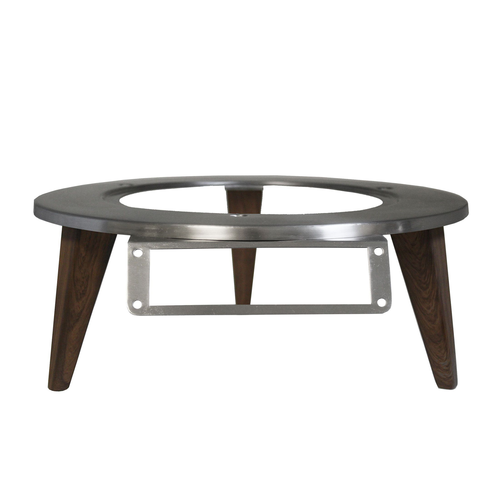 Spring USA SK-145360R Round Brushed Stainless Steel Natural Skyra Wynwood Induction Warmer Stand