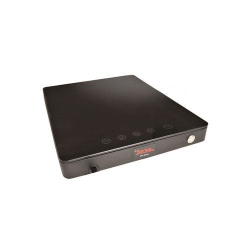 Spring USA SM-300LP 1 Burner Black Housing Electric LoPRO Slim-Line Holding Induction Range - 110-120 Volts