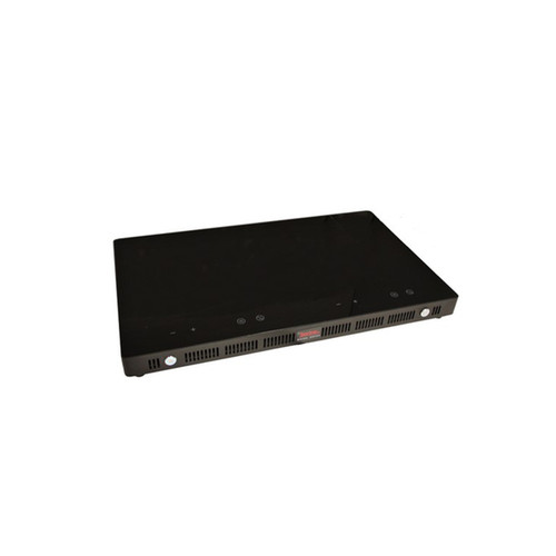 Spring USA SM-1800LP-D 2 Burners Black Housing Electric LoPRO Slim-Line Cook & Hold Induction Range - 110-120 Volts
