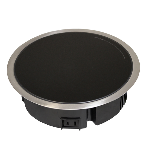 Spring USA SM-360R 9.1" Diameter Round Stainless Steel Rim DOT Induction Range - 360 Watts