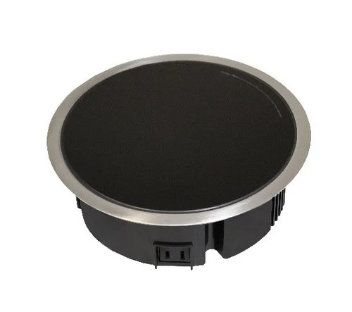 Spring USA SM-360R 9.1" Diameter Round Stainless Steel Rim DOT Induction Range - 360 Watts