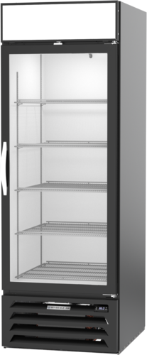 Beverage Air MMR23HC-1-B-WINE 23.32 Cu. Ft. Black Reach-In One-Section Glass Door MarketMax Wine Merchandiser - 115 Volts