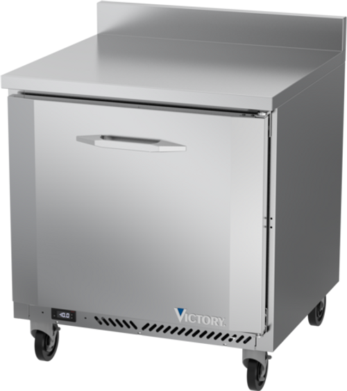 Victory VWF32HC 7.22 Cu. Ft. Stainless Steel One-Section Worktop Freezer Counter - 115 Volts