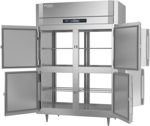 Victory RSA-2D-S1-EW-PT-HG-HC 55.6 Cu. Ft. Stainless Steel Solid Hinged Doors UltraSpec Series Refrigerator - 115 Volts