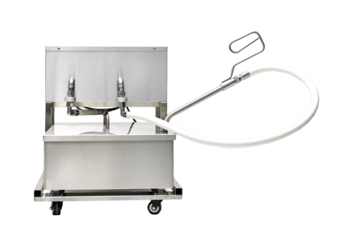 Atosa FPOF-80 80 Lb. Stainless Steel Reversible Pump Portable Fryer Filter - 115 Volts