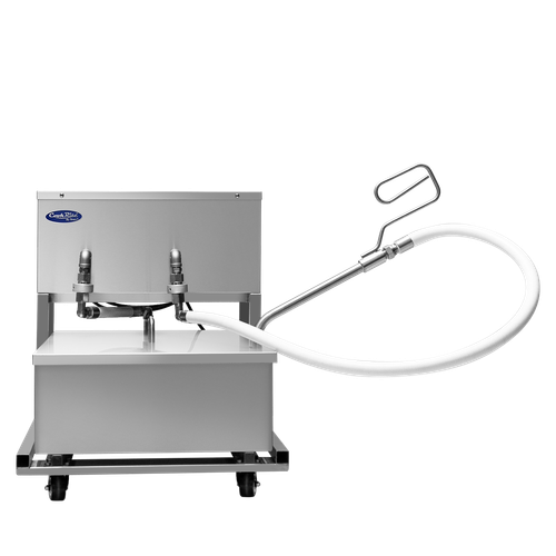 Atosa FPOF-80 80 Lb. Stainless Steel Reversible Pump Portable Fryer Filter - 115 Volts