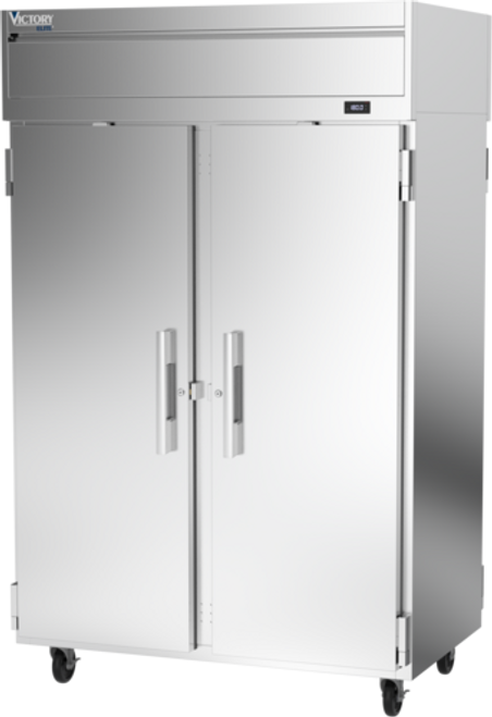 Victory VEHSA-2D-PT-SD 45.4 Cu. Ft. Stainless Steel Solid Hinged Door Victory Elite Warming Cabinet - 208 Volts
