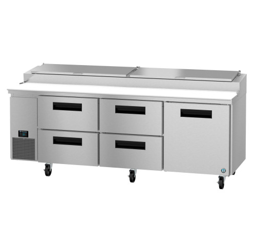 Hoshizaki PR93B-D4 29.3 Cu. Ft. Stainless Steel One-Section Steelheart Series Pizza Prep Table - 115 Volts