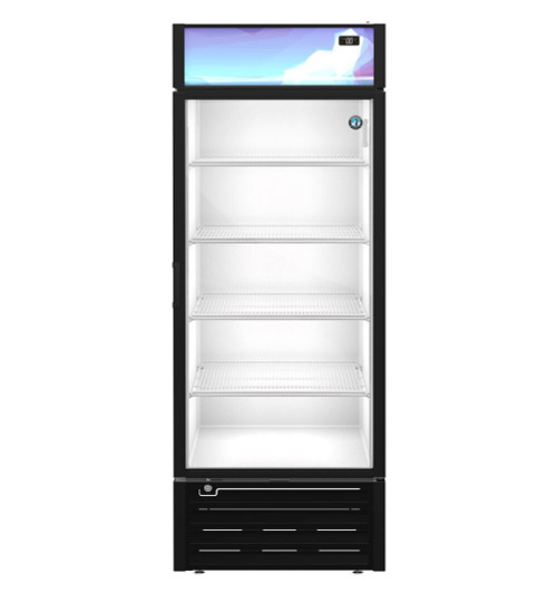 Hoshizaki FM-23-HC-BLK 20.71 Cu. Ft. Black One-Section Glass Door Freezer Merchandiser - 115 Volts