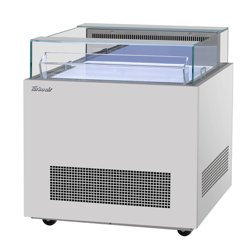Turbo Air TOS-30NN-S 30.88" H x 30.25" W Stainless Steel Open Display Sandwich and Cheese Merchandiser - 115 Volts
