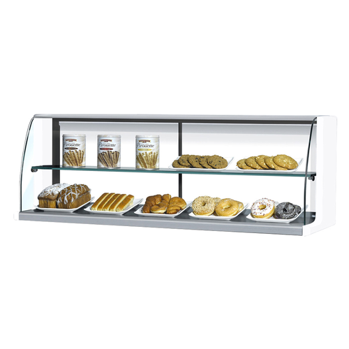 Turbo Air TOMD-60HW(B) 5 Cu. Ft. White Stainless Steel Full Service Top Display Dry Case-High Model