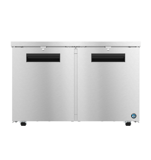 Hoshizaki UF48B-LP01 12 Cu. Ft. Stainless Steel Reach-In Two-Section Steelheart Series Undercounter Freezer