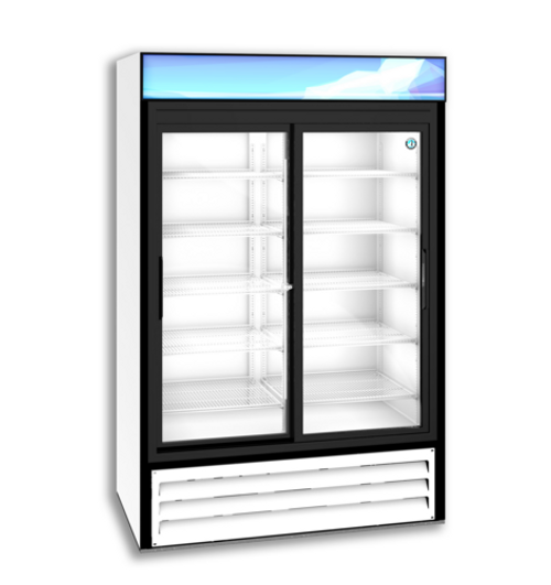 Hoshizaki RM-45-SD-HC-WHT 38.26 Cu. Ft. White Aluminum Reach-In Refrigerated Merchandiser - 115 Volts