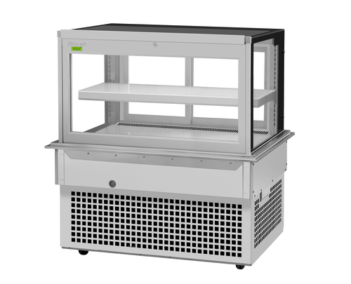 Turbo Air TBP48-46FDN 12.4 Cu. Ft. Stainless Steel Drop-In Refrigerated Bakery Display Case - 115 Volts