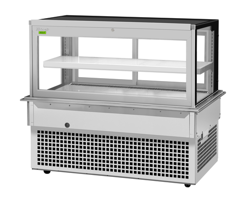 Turbo Air TBP60-46FDN 15.7 Cu. Ft. Stainless Steel Drop-In Refrigerated Bakery Display Case - 115 Volts