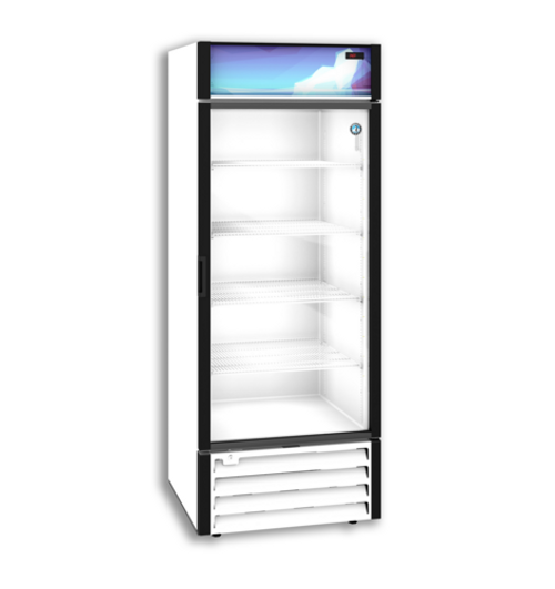 Hoshizaki RM-26-HC-WHT 26 Cu. Ft. White Aluminum Reach-In Refrigerated Merchandiser - 115 Volts