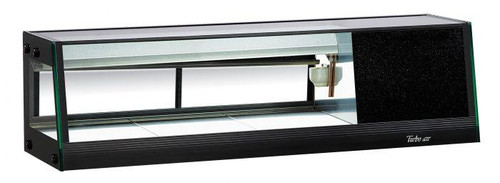 Turbo Air SAS-50R-N 1.5 Cu. Ft. Black Refrigerated Sushi Case - 115 Volts