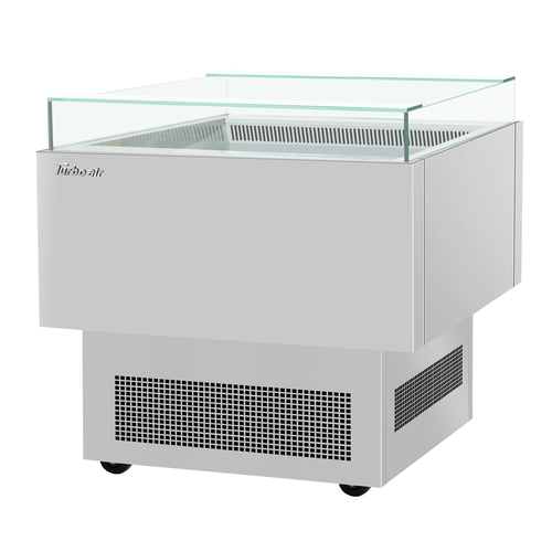 Turbo Air TOS-30PN-S 34" H x 30" W Stainless Steel Open Display Sandwich and Cheese Merchandiser - 115 Volts