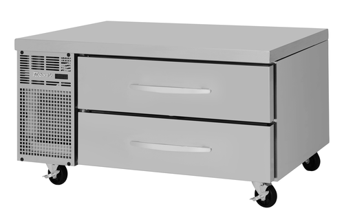 Turbo Air PRCBE-48R-N-FT 6.83 Cu. Ft. Stainless Steel One-Section PRO Series Refrigerated Chef Base - 115 Volts