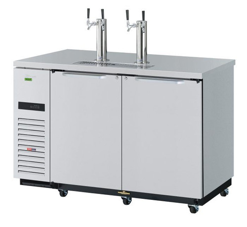 Turbo Air TBD-2SDD-N6 20.9 Cu. Ft. Stainless Steel Super Deluxe Beer Dispenser - 115 Volts