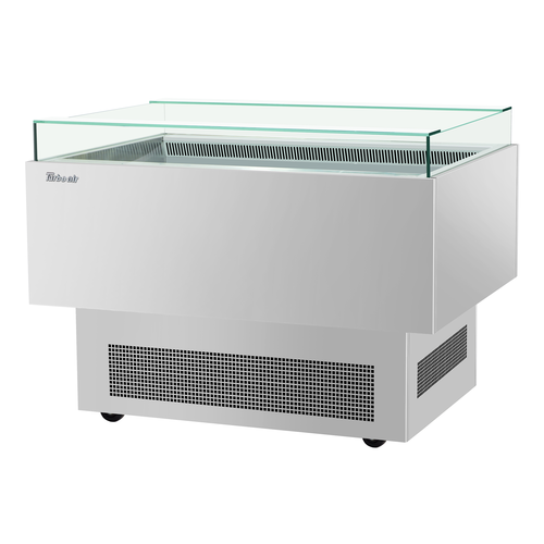 Turbo Air TOS-50PN-S 34" H x 50" W Stainless Steel Open Display Sandwich and Cheese Merchandiser - 115 Volts