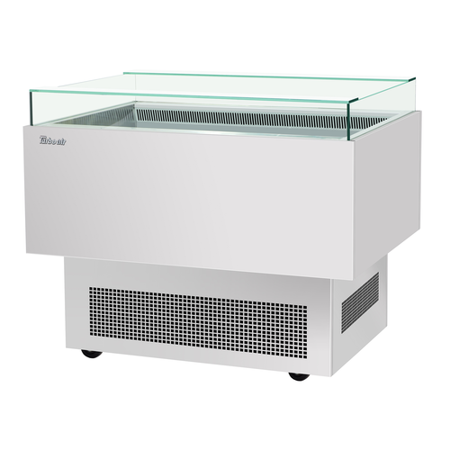 Turbo Air TOS-40PN-S 34" H x 40" W Stainless Steel Open Display Sandwich and Cheese Merchandiser - 115 Volts