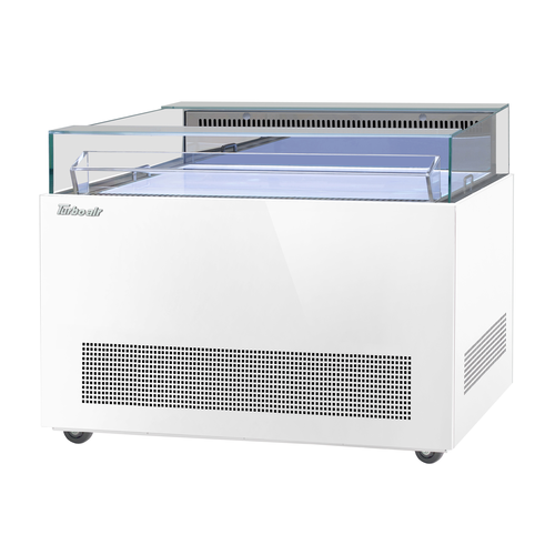 Turbo Air TOS-50NN-W(B) 30.88" H x 50.25" White Stainless Steel Open Display Sandwich and Cheese Merchandiser - 115 Volts