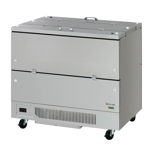 Turbo Air TMKC-49-2-SS-N6 18.3 Cu. Ft. Stainless Steel Cold Wall Super Deluxe Series Milk Cooler - 115 Volts