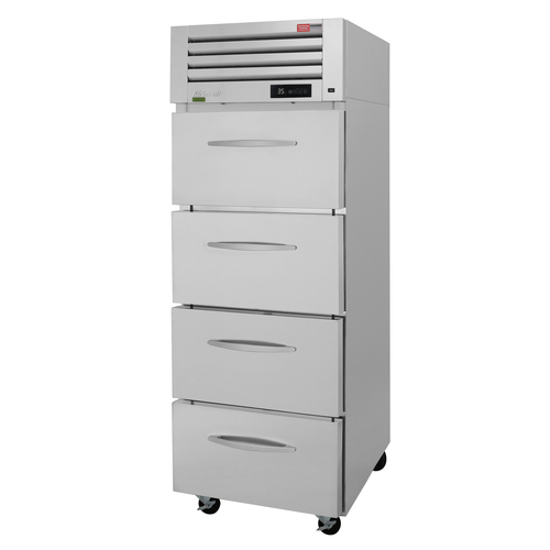 Turbo Air PRO-26R-D4-N 25.41 Cu. Ft. Stainless Steel Reach-In One-Section PRO Series Refrigerator - 115 Volts