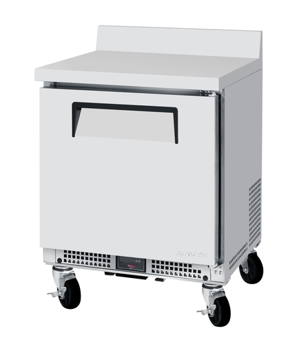 Turbo Air MWR-24S-N6 2.86 Cu. Ft. Stainless Steel 1 Door Shallow Depth M3 Worktop Refrigerator - 115 Volts