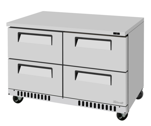 Turbo Air TUF-48SD-D4-FB-N 14.8 Cu. Ft. Stainless Steel 4 Drawers Super Deluxe Series Undercounter Freezer - 115 Volts