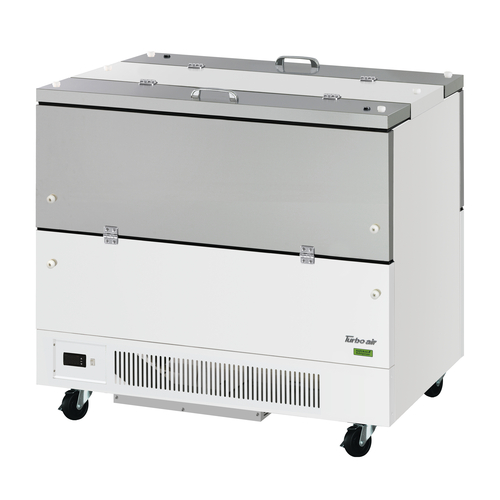 Turbo Air TMKC-58-2-SS-N6 21.98 Cu. Ft. Stainless Steel Cold Wall Super Deluxe Series Milk Cooler - 115 Volts