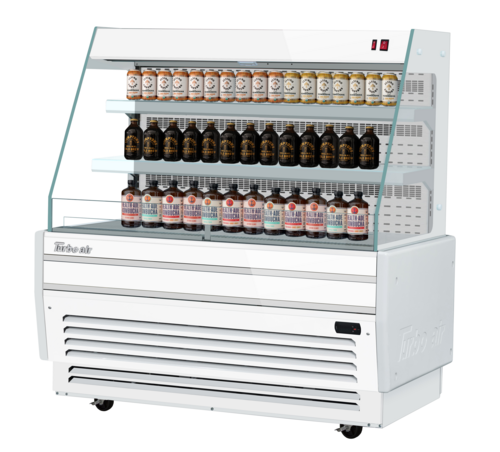 Turbo Air TBA49-50N-W(B) 5.7 Cu. Ft. 2 Shelves Horizontal Open Display Case - 115 Volts