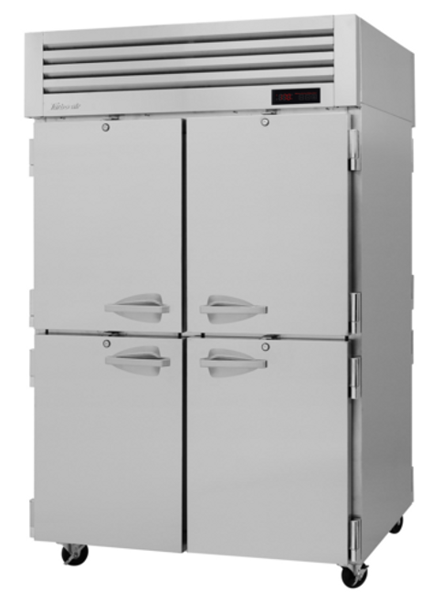 Turbo Air PRO-50-4H-SG-PT 53 Cu. Ft. Pass-Thru Two-Section PRO Series Heated Cabinet - 208/230-115 Volts