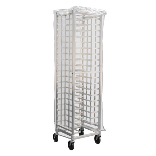 New Age 99456 White Vinyl Cover with Viewing Window and 2 Zippers