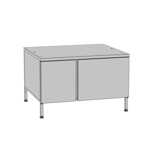 RATIONAL 60.31.094 26.38" H Stainless Steel Open Cabinet With Pan Slides Stand IV Stationary Oven Stand for iCombi 6 and 10-Full Size Classic or Pro