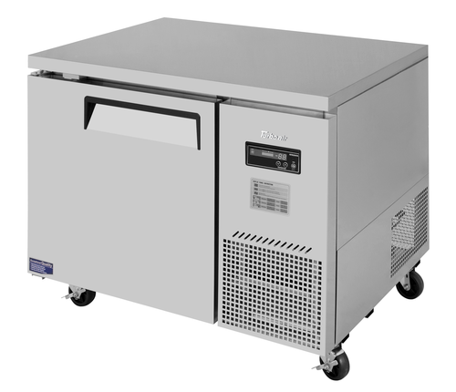 Turbo Air JUR-44D-N 11 Cu. Ft. Stainless Steel Solid J Series Side Mount Undercounter Refrigerator - 115 Volts