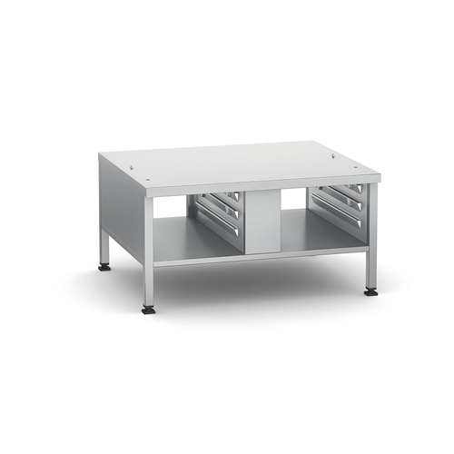 RATIONAL 60.31.206 17.5" H Stainless Steel 3 Supporting Rails Low Stand II Stationary Oven Stand for iCombi Half Size