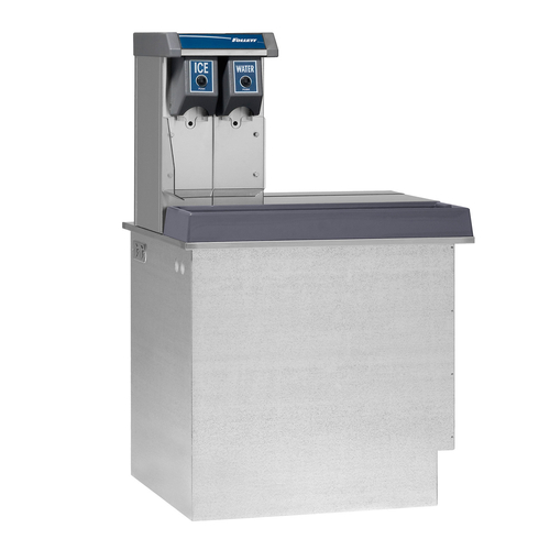 Follett LLC VU155N0RP Vision 150 Lbs. Stainless Steel Right Ice Dispense Button Actuation Manual Load In-Counter Ice Dispenser - 115 Volts