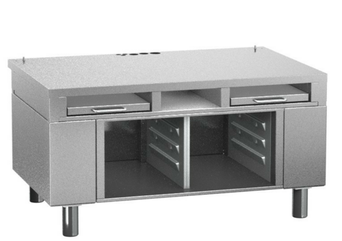 RATIONAL 60.31.326 43.25" W Adjustable Height Stand with Undershelf