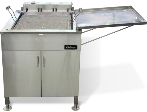 Belshaw 634 OPEN KETTLE FRYERS 197 Lbs. Stainless Steel Floor Model Electric Donut Fryer - 208-240 Volts