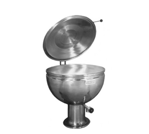 Groen GPT-60 60 Gal. Stainless Steel Pedestal Base Full Jacket Direct Steam Kettle