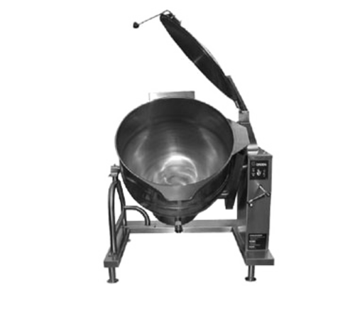 Groen DH-80A 80 Gal. Stainless Steel Crank Tilt Liquid Propane Tilting Kettle - 150,000 BTU