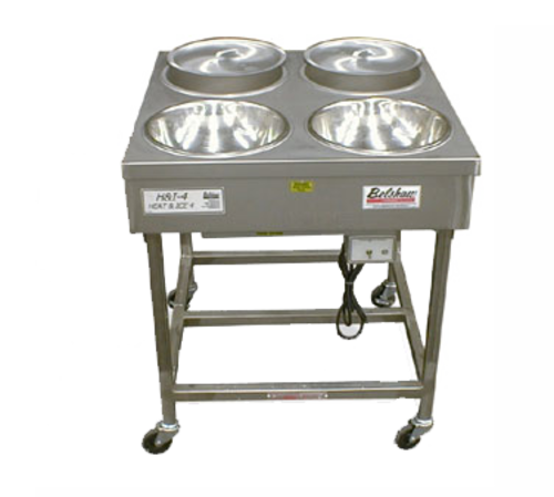 Belshaw 84900114 7 Lbs. Stainless Steel Electric Icing Table with 4 Bowls and Lids - 115 Volts